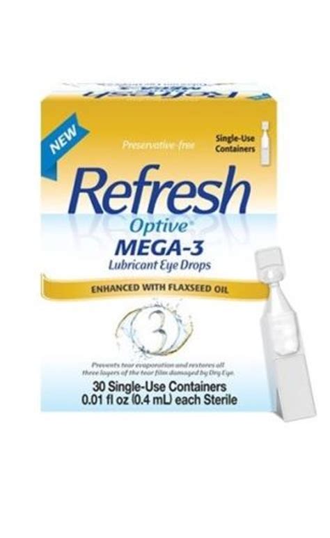 Refresh Optive Mega-3 Lubricant Eye Drops 30 Single-Use