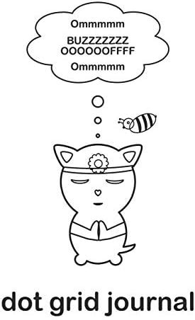 Om Cat Meditating Buzz Off Dot Grid Journal: Cat, meditation and yoga ...