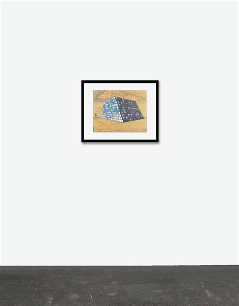 Christo The Mastaba 1240 Oil Barrels Print For Sale