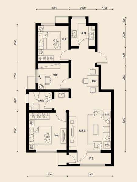 110㎡30万2厅6室3卫三层自建房设计图_盖房知识_图纸之家