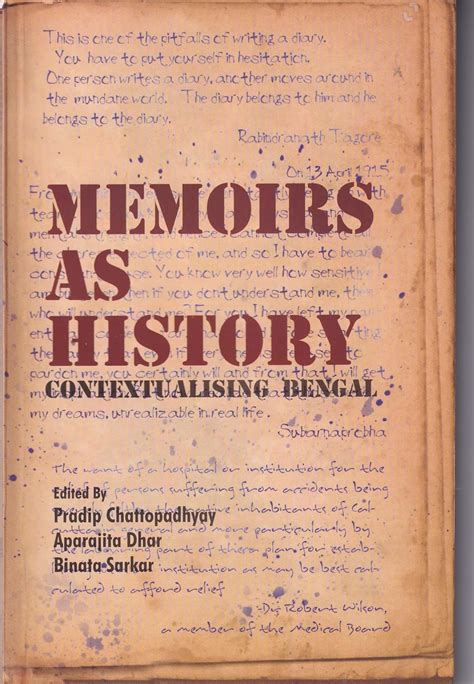 Memoirs As History Contextualising Bengal : Pradip Chattopadhyay ...