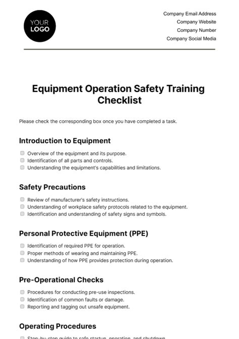 Image result for Machine Safety Operation Training Form