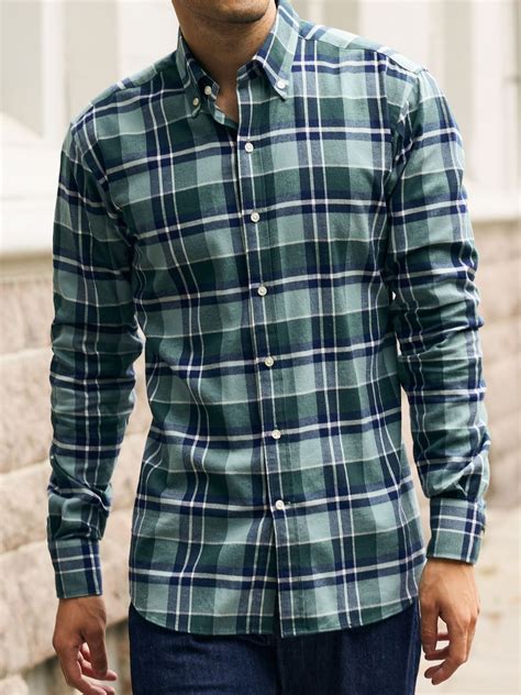 Green & Blue Flannel Shirt