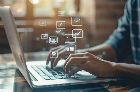 Computer with Business Icon On Screen 的图像结果