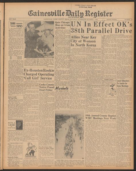 Gainesville Daily Register and Messenger (Gainesville, Tex.), Vol. 61 ...