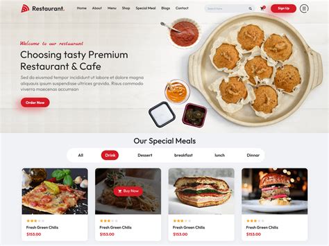 Free Restaurant WordPress Theme – Misbah WP