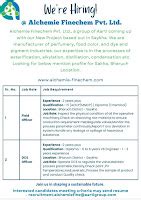 Alchemie finechem Job vacancy for field Operator DCS operator apply now ...