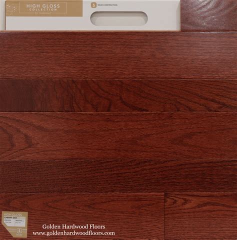 Prefinished Solid Hardwood Flooring High Gloss Red Oak Cherry Oak 3/4 ...