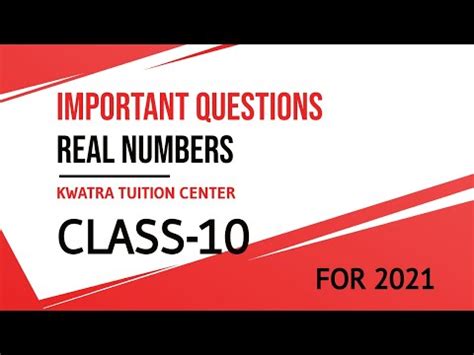 CHAPTER-1 Real Numbers Important questions of Class 10 For CBSE BOARD ...