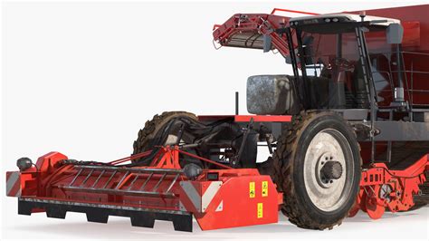 3D model Dewulf Enduro 4-Row Harvester Dirty | 3D Molier International