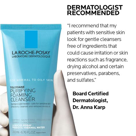 Buy La Roche-Posay Toleriane Purifying Foaming Facial Cleanser, Oil ...