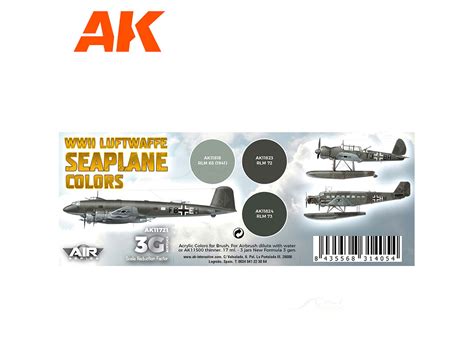 WWII Luftwaffe Seaplane Colors 17 ml AK Interactive acrylic color ...