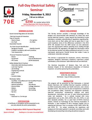 Fillable Online gvc asse Nfpa 70e fillable forms Fax Email Print ...