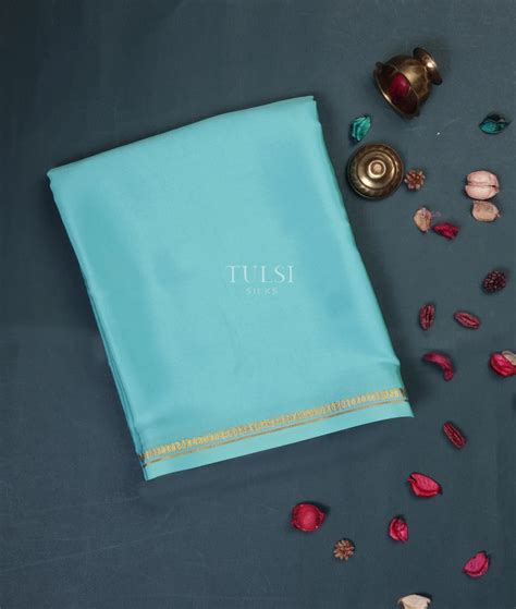 Buy Light Blue Mysore Silk Saree