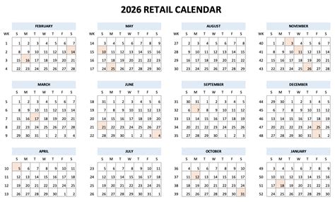 National Retail Federation 454 Calendar
