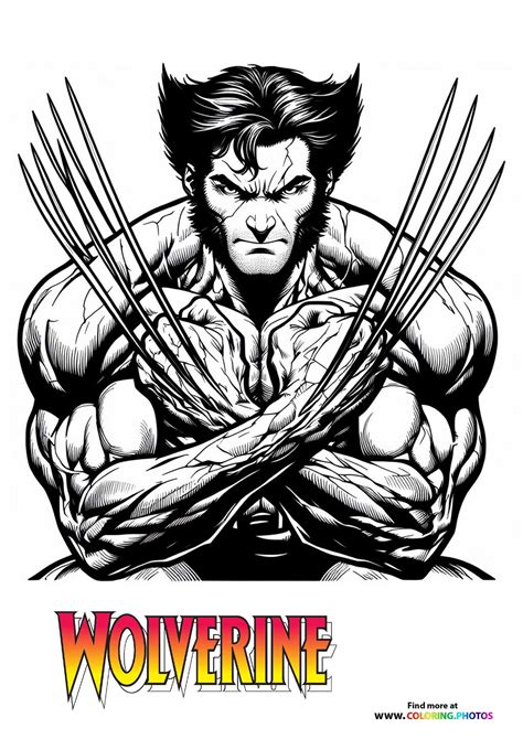 Wolverine Kids Coloring Page