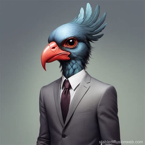 Half Human Half Bird Creature | Stable Diffusion Online
