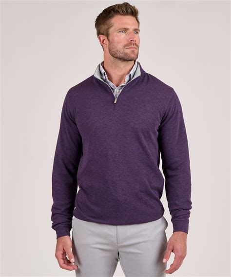 Big & Tall Peter Millar Crown Comfort Quarter-Zip Pullover - Westport ...