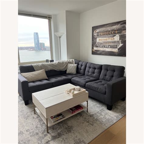 Grey Sectional Couch 的图像结果
