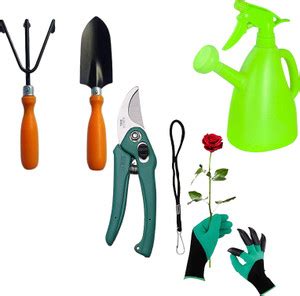 MEENA ENTERPRISES Pack of 5 Home Gardening Tools Items Combo, Two in ...