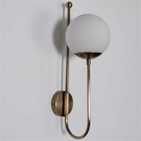Shop J Shaped Wall Sconce Glass Globe | Premium Lamp Shaper Lights ...