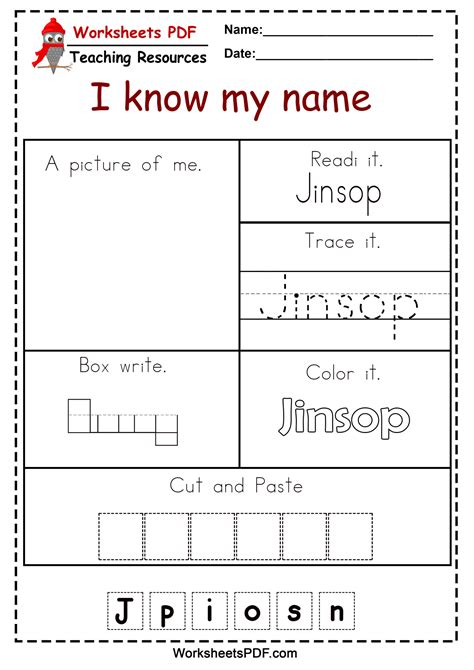 Free Name Tracing Worksheets For Preschool - Free Printables
