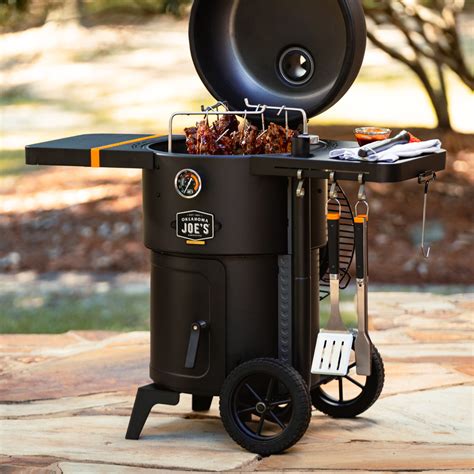 Oklahoma Joe's Gen 2 Bronco Drum Smoker & Grill, Black & Reviews | Wayfair