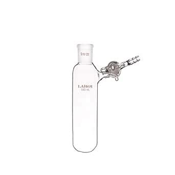 Laboy Glass 100mL Reaction Tube with 19/22 Outer Joint Neck & Glass ...