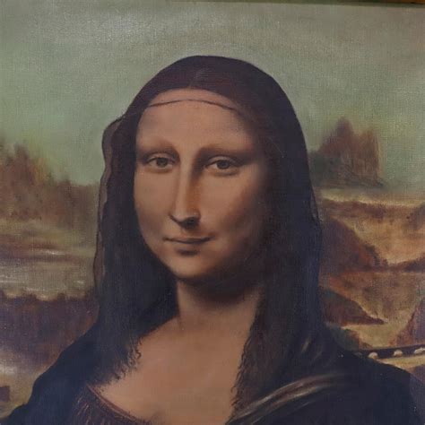 Antique Monalisa handmade painted replica. For Sale at 1stDibs | mona ...