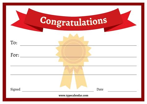 Free Printable Blank Certificate Templates
