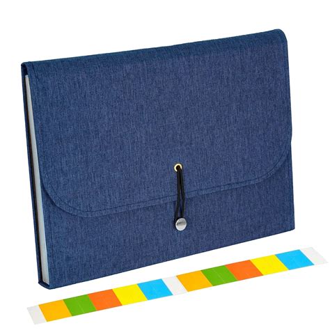 NISUN 13 Pockets Canvas Expanding File Folder, A4/Letter Size Accordion ...