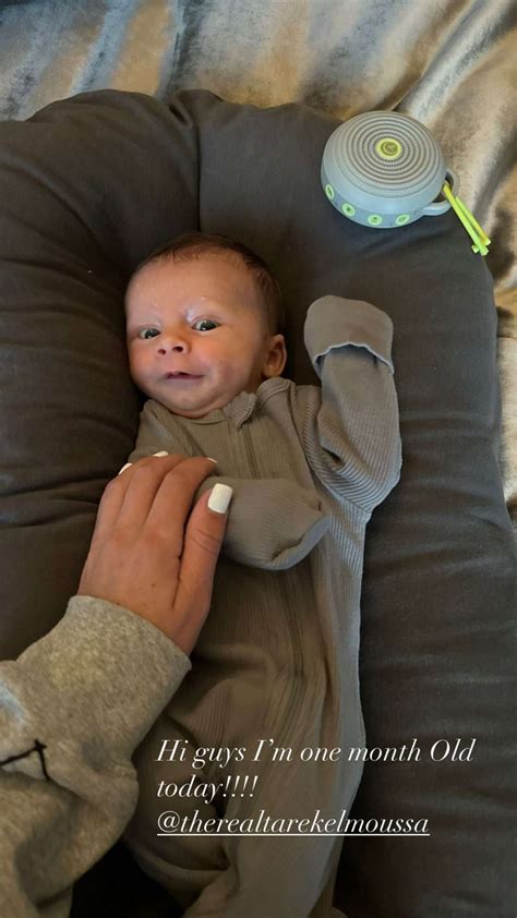Heather Rae El Moussa Celebrates Baby Son Tristan Turning 1-Month-Old