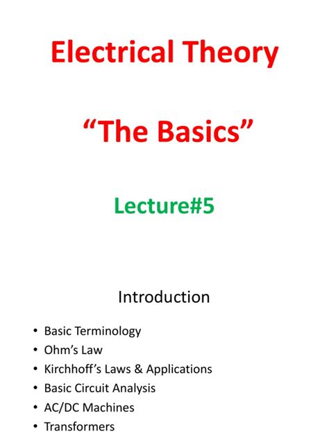 Basic Electrical Theory Chapter 2 的图像结果