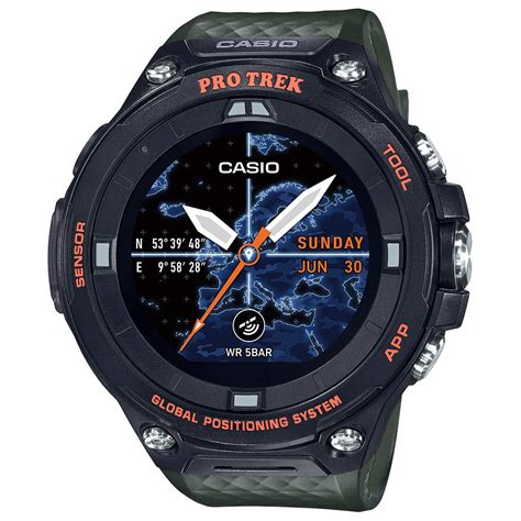 Casio Smart Watch Digital Multi Color Dial Men's Watch - WSD-F20A-GNBAD ...