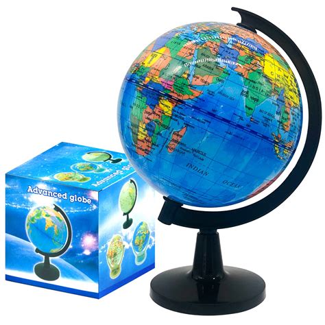 Buy 4'' World Globe for Kids Learning,Educational Rotating World Globes ...