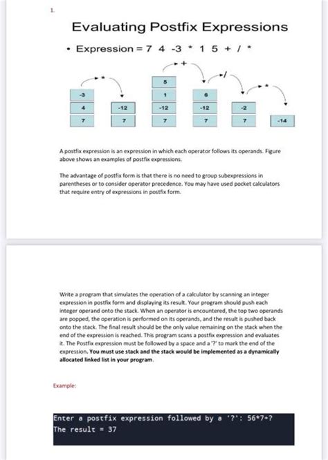 Image result for Program to Evaluation of Postfix Expression Code