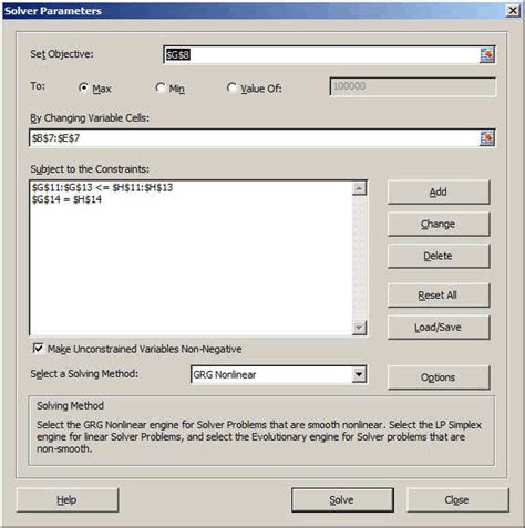 Image result for Microsoft Excel Solver
