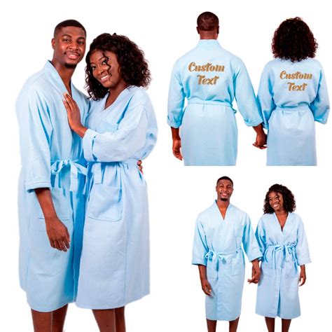 Cotton waffle long his and hers matching bathrobes set – Bridesmaid's World