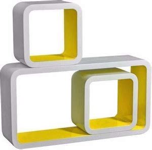 rizqarts Rizqart Wooden Wall Decor Wooden Wall Shelf (Number of Shelves ...