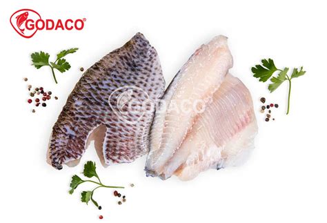 Tilapia Fillet Skin On - Godaco Seafood