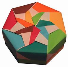 schachtel falten anleitung lets make origami heptagonal origami box folding schachtel falten anleitung lets make origami heptagonal origami box folding