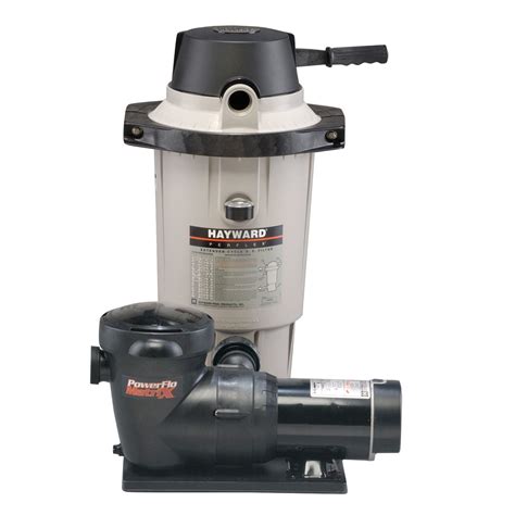 Hayward Perflex EC40 Above Ground DE Pool Filter Tank with 1HP Pump ...