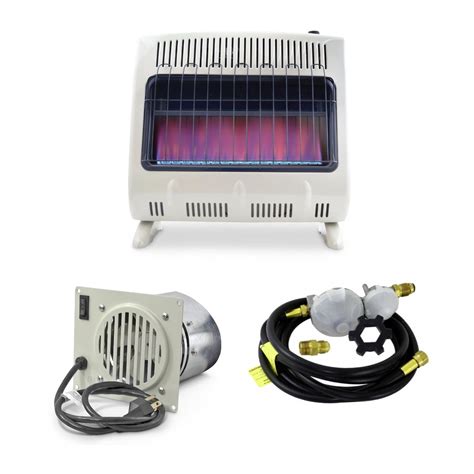 Mr. Heater 30,000 BTU Unvented Propane Heater with Built In Blower and ...