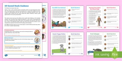 60-Second Reads: Animals and Living Things Activity Pack