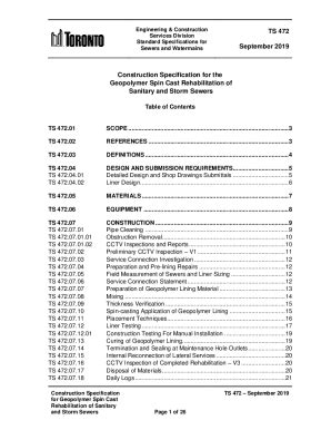 Fillable Online TS 472 Specification for Geopolymer Spin Cast ...