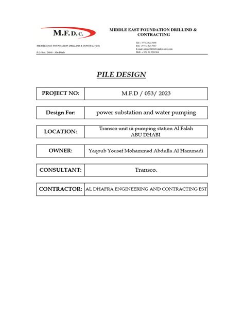 Pile Design Example 的图像结果