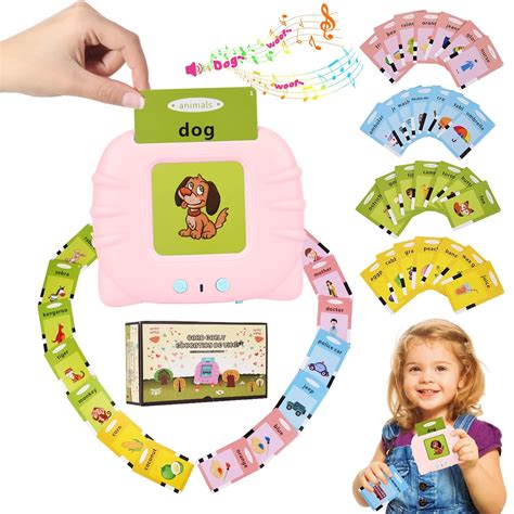 Buy SUMHEN Talking Flash Cards for Toddlers 2 3 4 5 6 Years Old ...