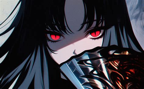 Download wallpaper 1680x1050 girl, fan, bangs, anime, art widescreen 16 ...