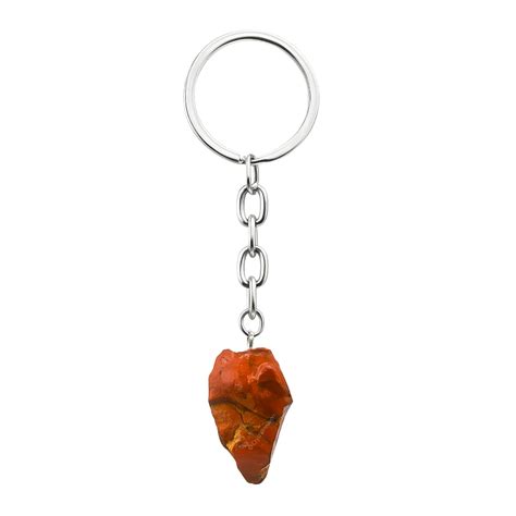 Red Jasper Raw Keychain - Premium Crystal Keychain