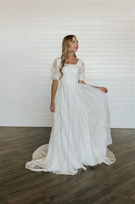 Gauzy Wedding Dress